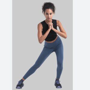 NWT ICEBREAKER Merino 260 Fastray II 25" High Rise Tights Dawn Blue Size Medium